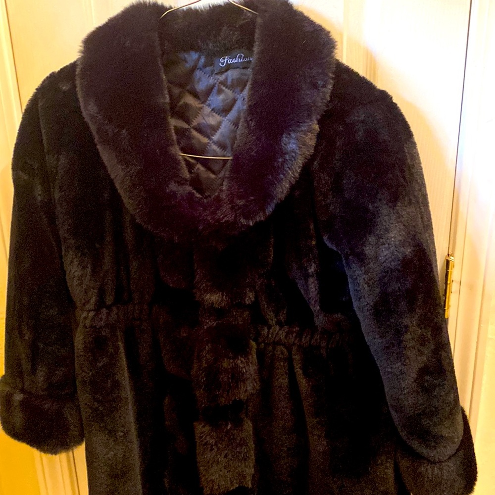 Faux fur jacket